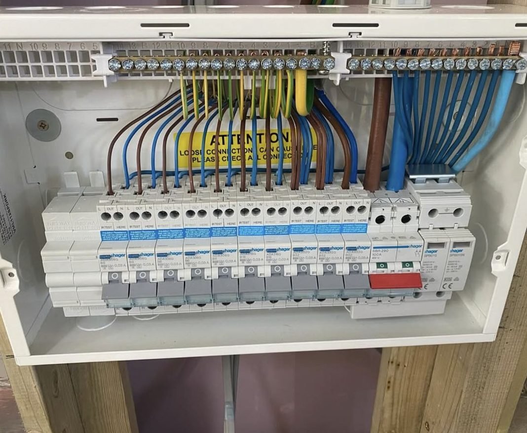 Consumer unit with RCBOs and surge protection